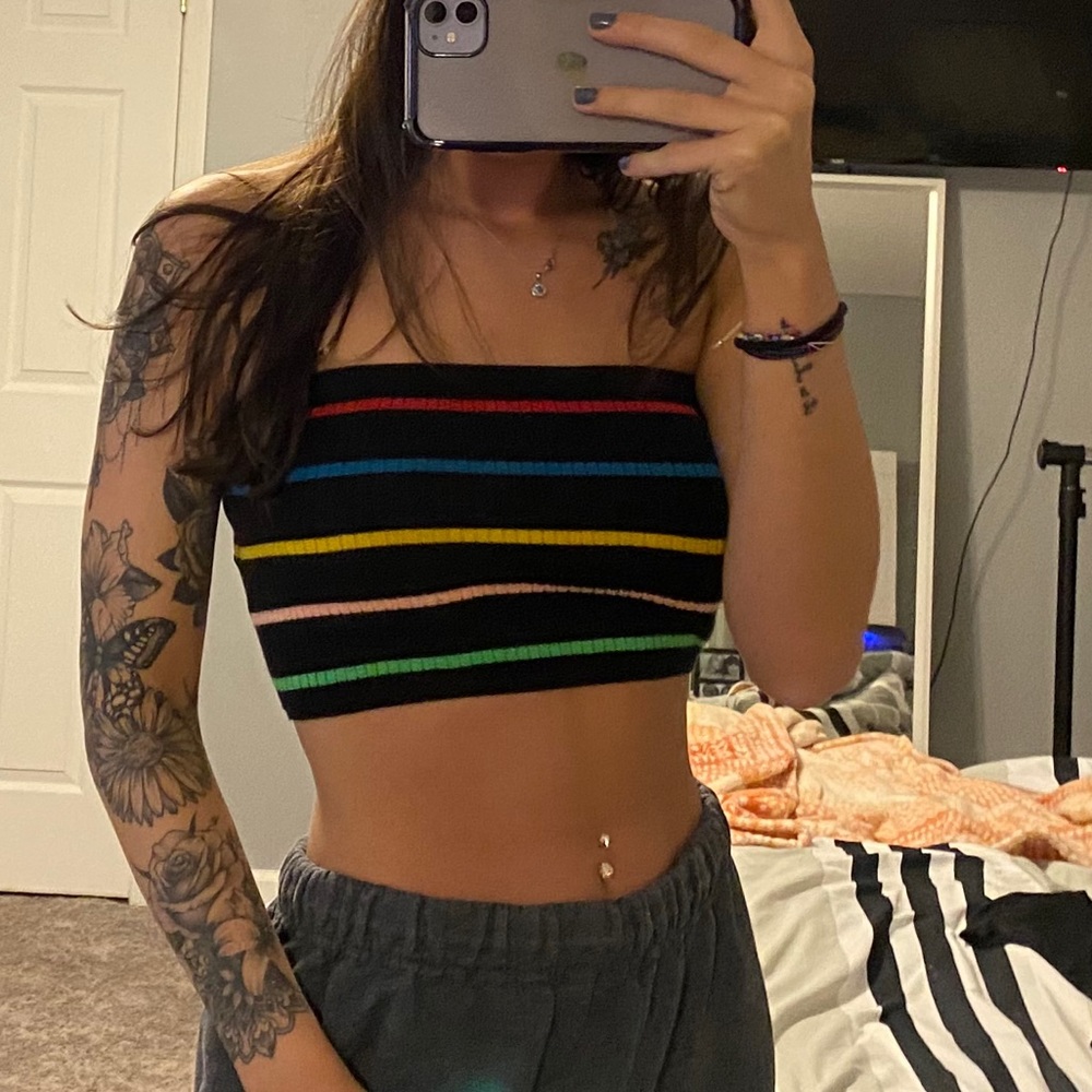 striped bandeau